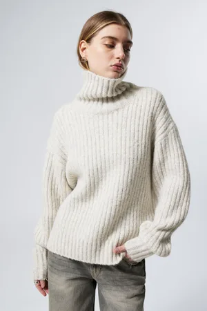 Weekday Locker gestrickter Rollkragenpullover