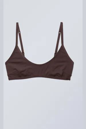 Weekday Baumwoll-Bustier mit tiefem Ausschnitt Inez