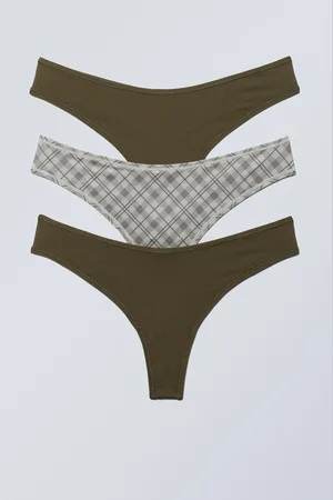 Weekday 3er-Pack weiche Tangas