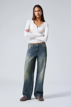Weekday Ample Low Waist Loose Wide Leg Jeans
