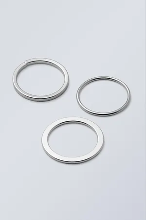 Weekday 3pack Minimal Steel Rings