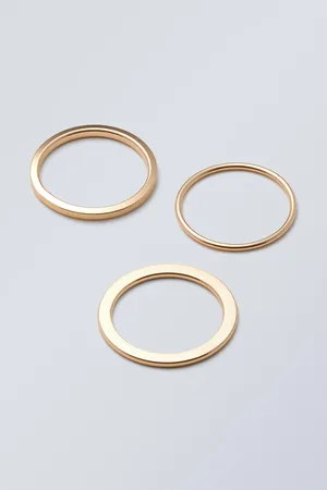 Weekday 3pack Minimal Steel Rings