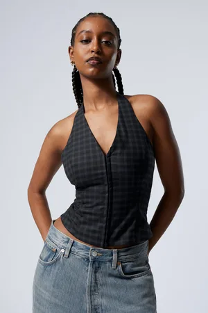 Weekday Kurzes Neckholder-Top