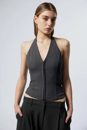 Weekday Kurzes Neckholder-Top