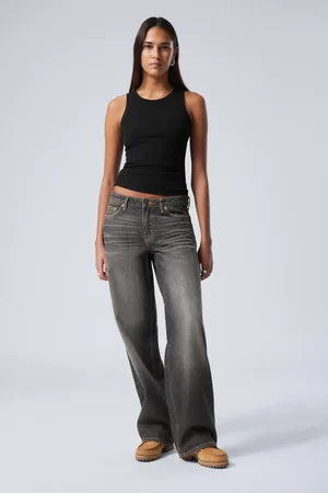 Weekday Ample Low Waist Loose Wide Leg Jeans