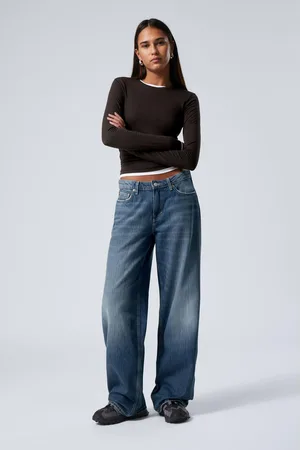 Weekday Ample Low Waist Loose Wide Leg Jeans