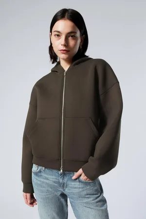 Weekday Oversized Scuba-Zip-Hoodie