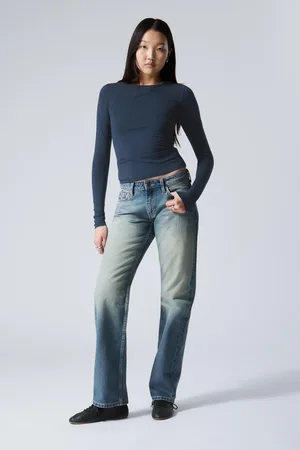 Weekday Arrow Low Waist Regular Straight Leg Jeans