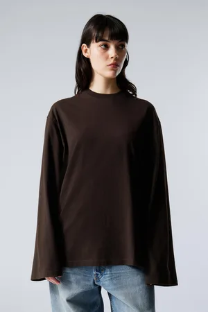 Weekday Oversized-T-Shirt mit langen Ärmeln