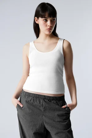 Weekday Transparentes Ripp-Tanktop