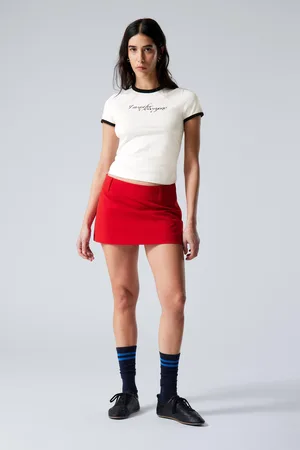 Weekday Minirock mit niedriger Taille