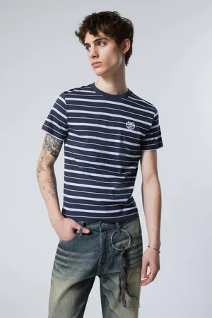 Weekday Baumwoll-T-Shirt im Shrunken-Look