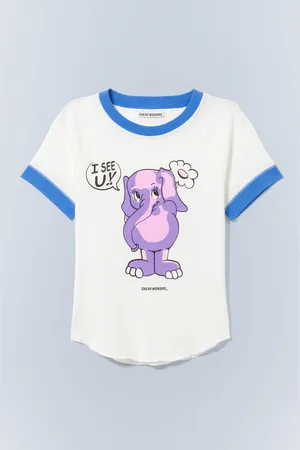 Cheap Monday Enges, bedrucktes Mini-T-Shirt