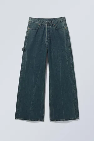 Weekday Weite Zimmermannsjeans mit normaler Taille