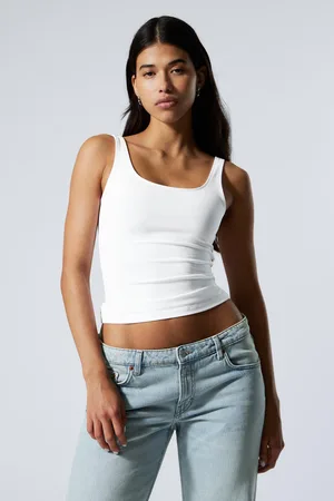 Weekday Figurbetontes Tanktop mit eckigem Ausschnitt