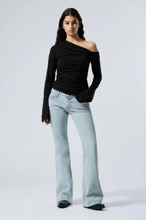 Weekday Flame Low Waist Slim Flared Leg Jeans