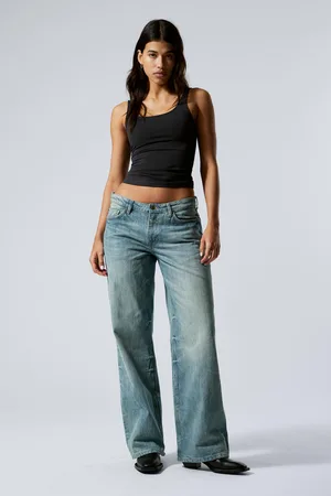Weekday Ample Low Waist Loose Wide Leg Jeans