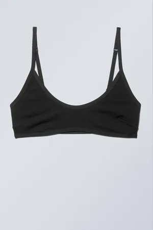 Weekday Baumwoll-Bustier Inez mit tiefem Ausschnitt