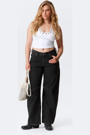 Weekday Weite Jeans mit niedrigem Bund
