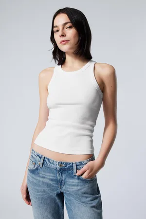 Weekday Tailliertes geripptes Tanktop