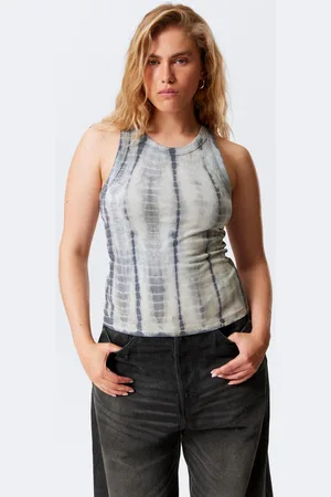 Weekday Körperbetontes Tanktop mit Batik-Finish