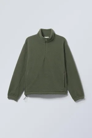 Weekday Fleece-Pullover mit Half-Zip