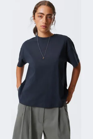 Weekday Relaxtes Boxy-T-Shirt aus Baumwolle