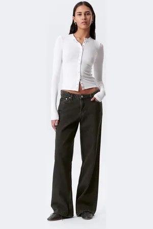 Weekday Ample Low Waist Loose Wide Leg Jeans