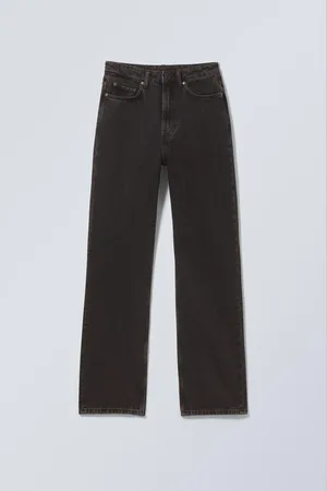 Weekday Rowe Super High Waisted Regular Straight Leg Jeans