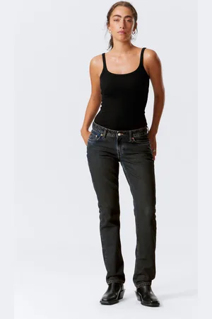 Weekday Nail Low Waist Slim Straight Leg Jeans
