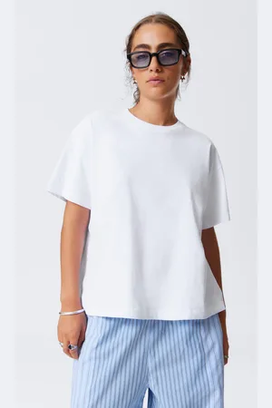 Weekday Relaxtes Boxy-T-Shirt aus Baumwolle
