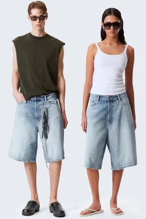 Weekday Lockere Baggy-Jeansshorts Astro