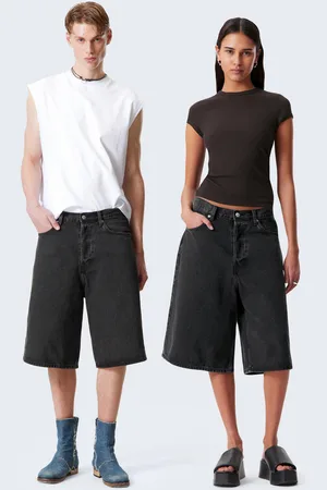 Weekday Lockere Baggy-Jeansshorts Astro