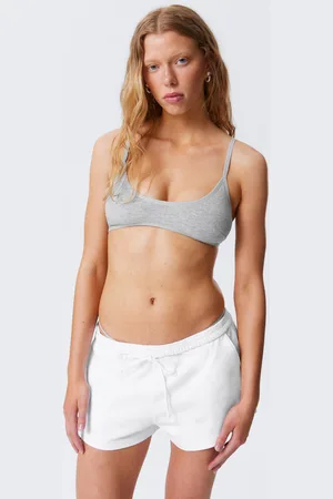 Weekday Baumwoll-Bustier Inez mit tiefem Ausschnitt