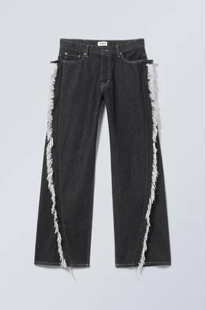 Weekday Lockere Jeans mit fransiger Twist-Naht