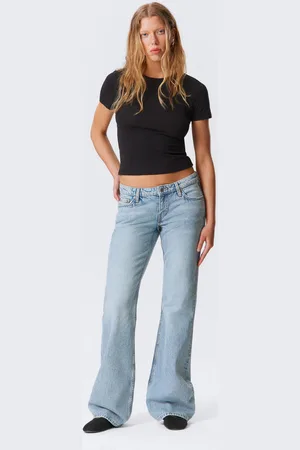 Weekday Nova Low Waist Slim Bootcut Leg Jeans