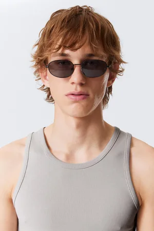 Weekday Minimalistische ovale Unisex-Sonnenbrille
