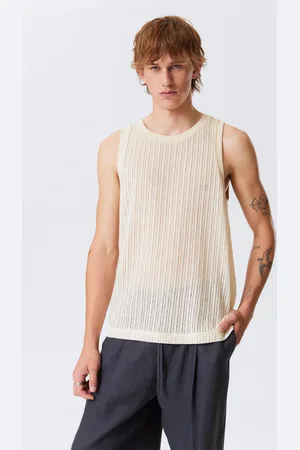 Weekday Locker sitzendes Rippstrick-Tanktop