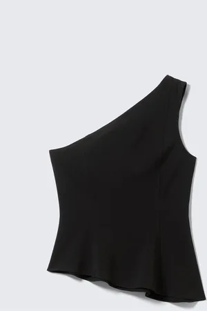 Weekday Asymmetrisches, figurbetontes One-Shoulder-Top