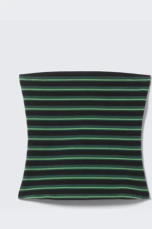 Weekday Gestreiftes Tube-Top aus Baumwolle