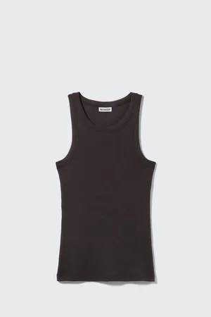 Weekday Tailliertes geripptes Tanktop
