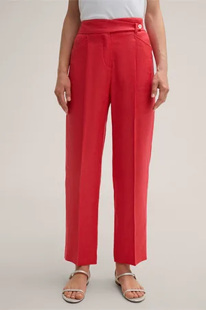 Windsor Leinenstretch-Bundfaltenhose