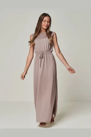 YOU LOOK PERFECT DRESS CLEA - Langes Strickkleid mit Schlitz