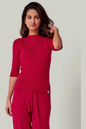YOU LOOK PERFECT PULLOVER DARIA - Kurzarm Pullover mit Stehkragen