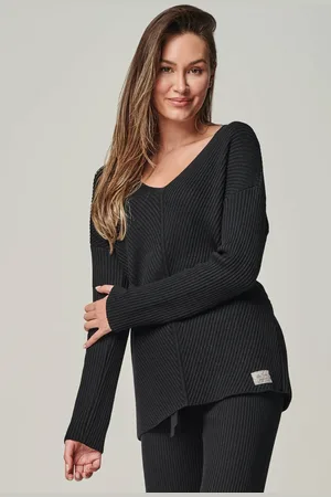 YOU LOOK PERFECT PULLOVER BLOSSOM - Merino Strickpullover V Ausschnitt