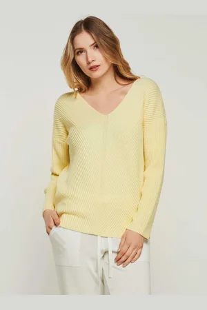 YOU LOOK PERFECT PULLOVER BLOSSOM - Merino Strickpullover V Ausschnitt